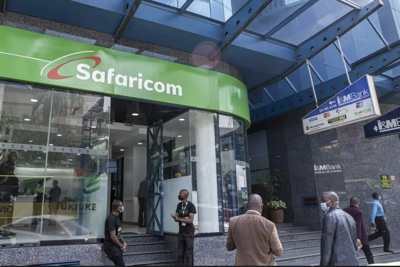 A Safaricom Plc store in central Nairobi, Kenya