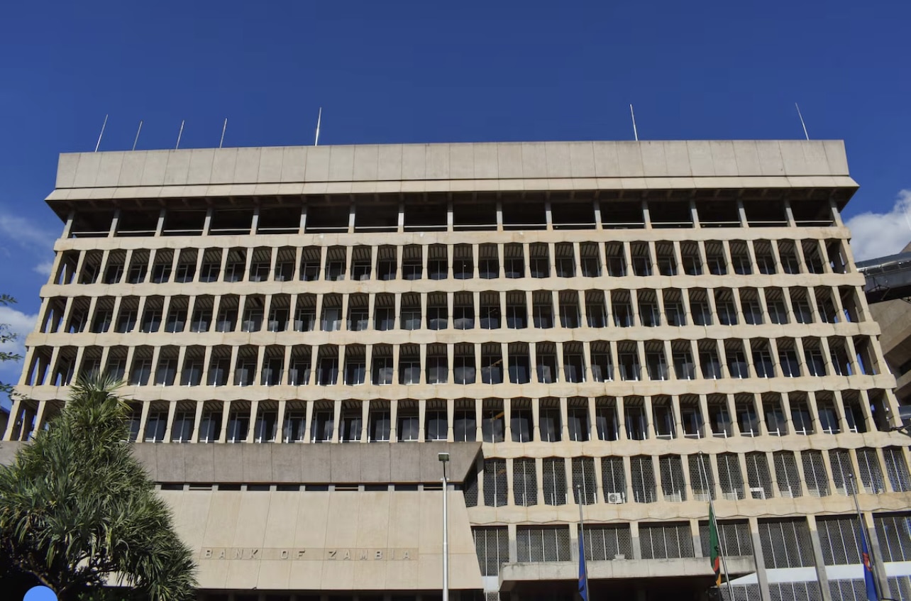 A view of the Bank of Zambia in Lusaka, Zambia