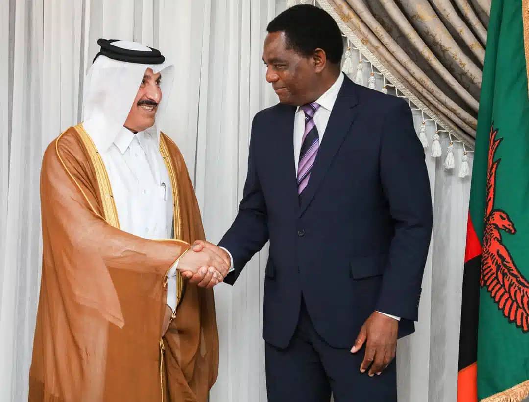 Image underscoring Qatar-Zambia trade pact.