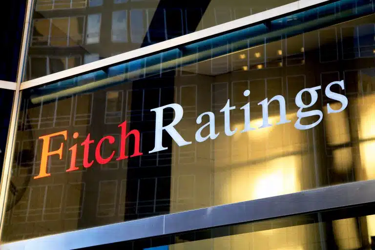 Fitch Ratings spell out on a window
