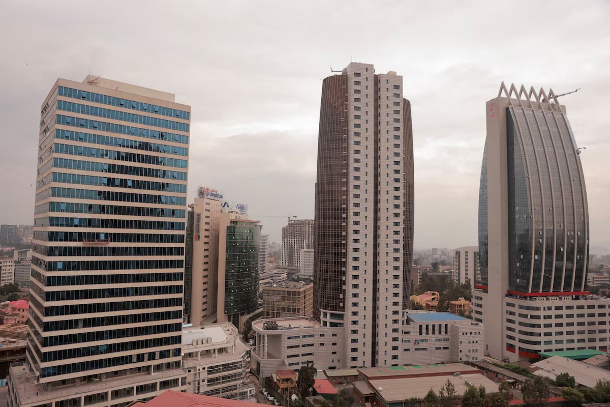 A general view of the cityscape of Addis Ababa, Ethiopia
