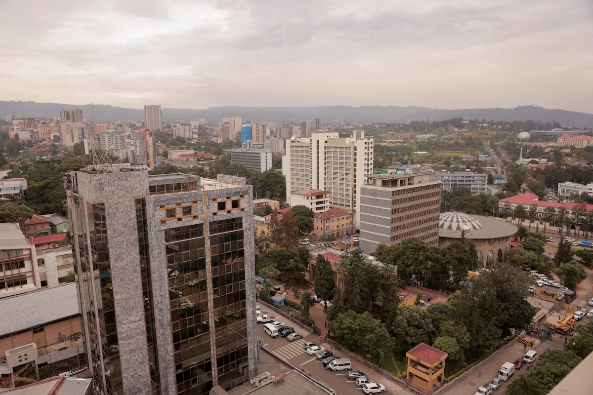 A general view of the cityscape of Addis Ababa, Ethiopia,