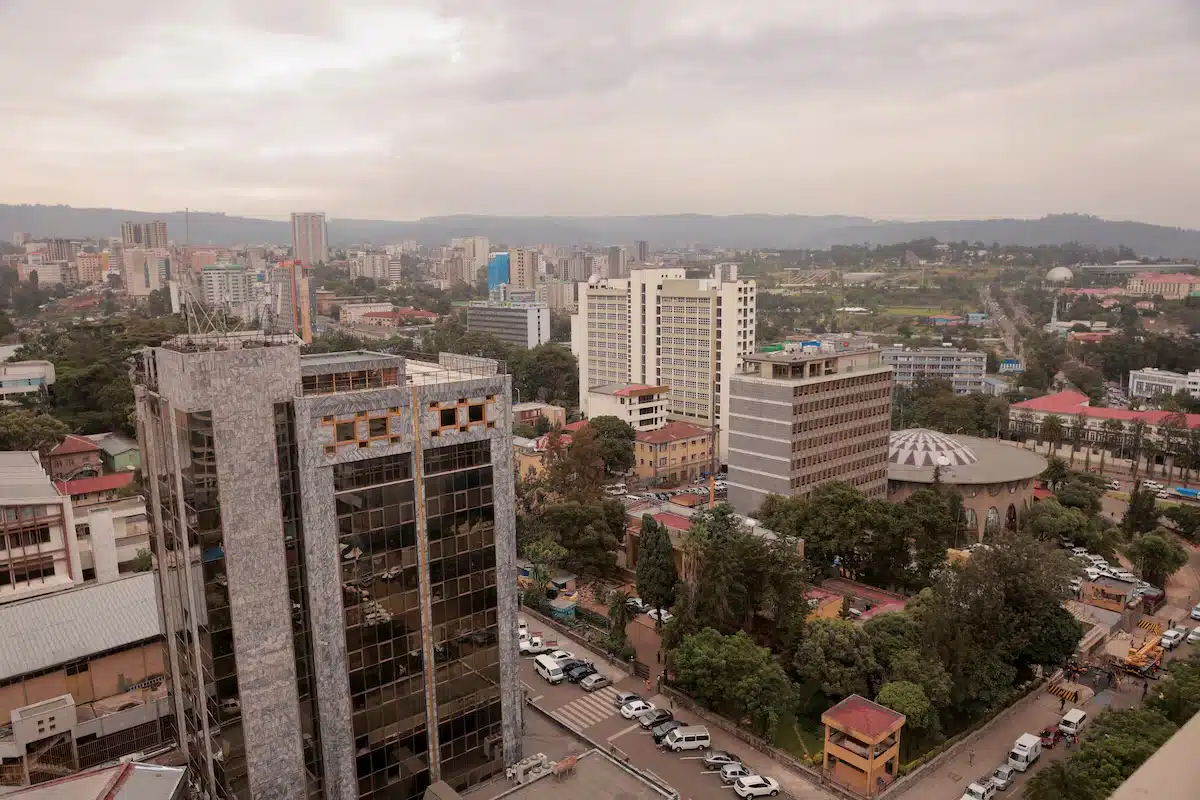A general view of the cityscape of Addis Ababa, Ethiopia,