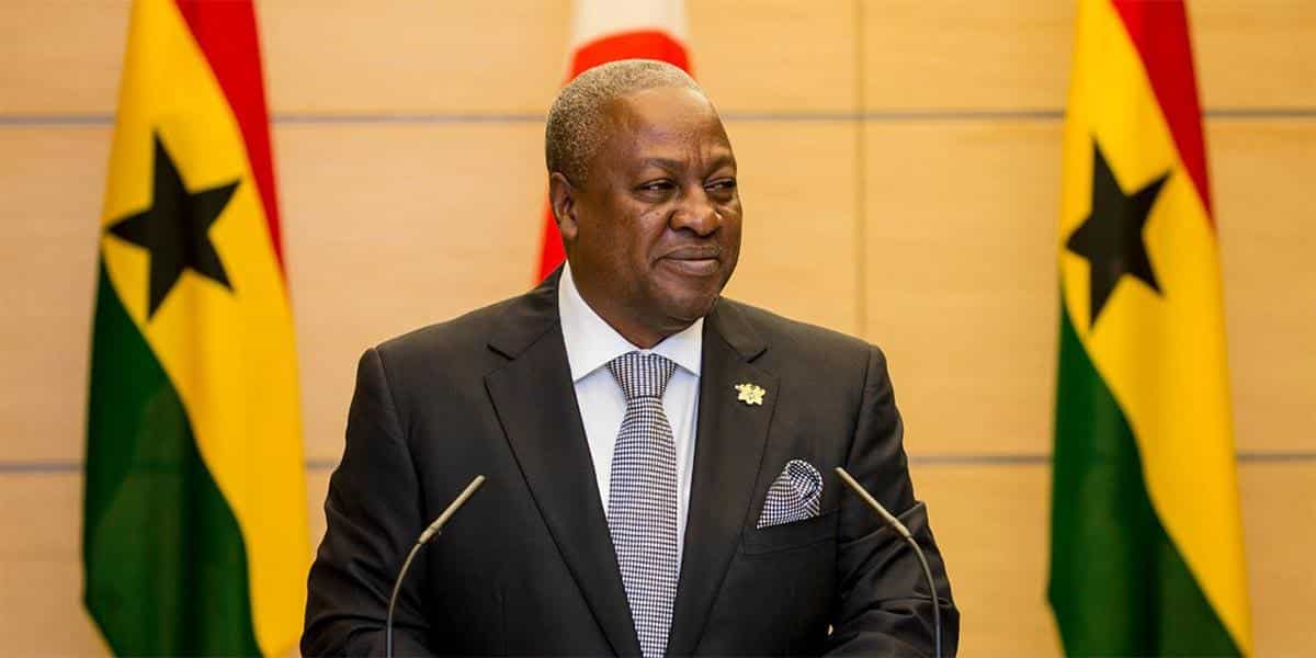 Image of the president of Ghana, John Mahama