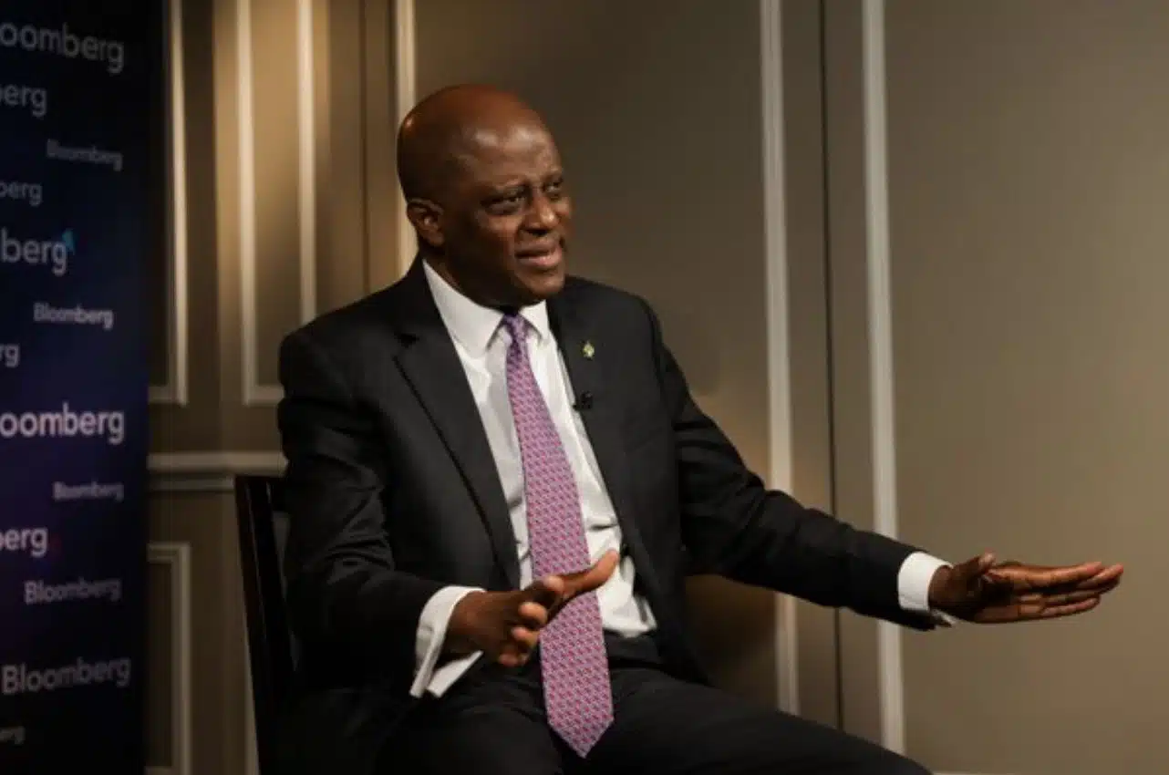 CBN Governor Olayemi Cardoso photographed by Bloomberg